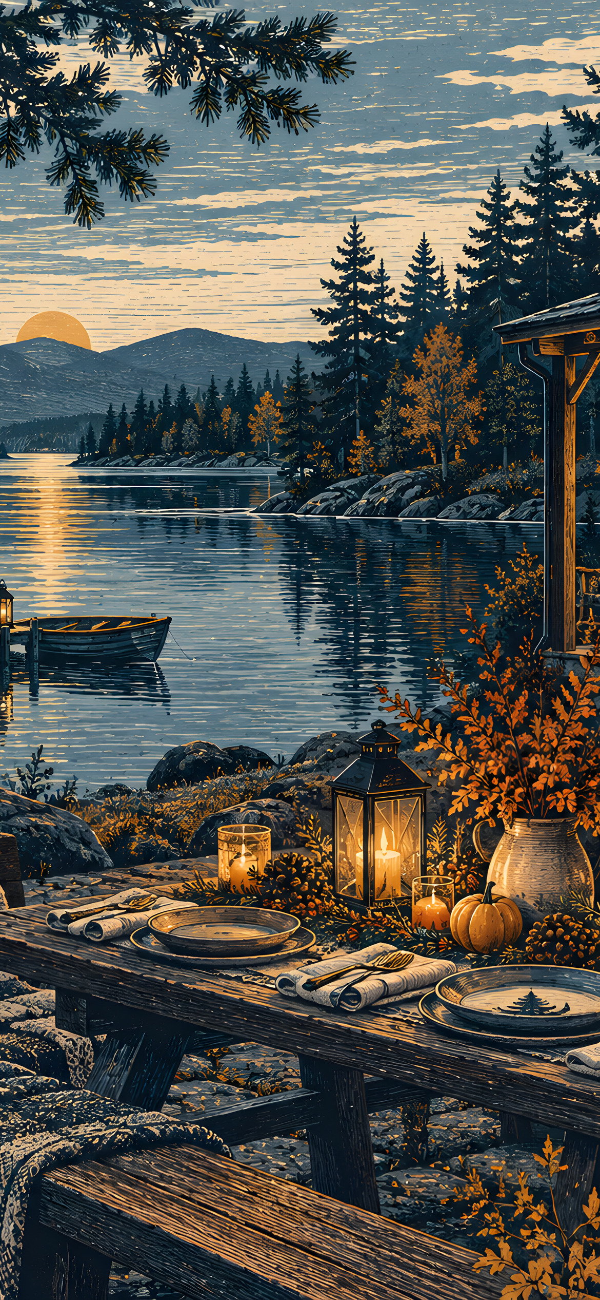 Gathering at the cabin