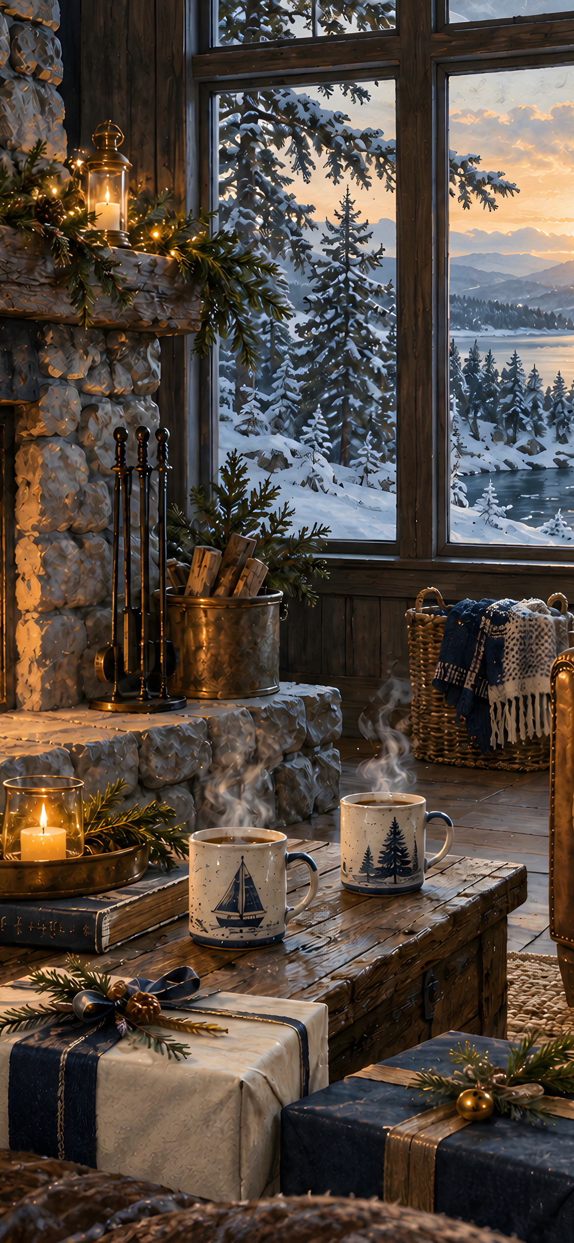 Gifts beside the hearth
