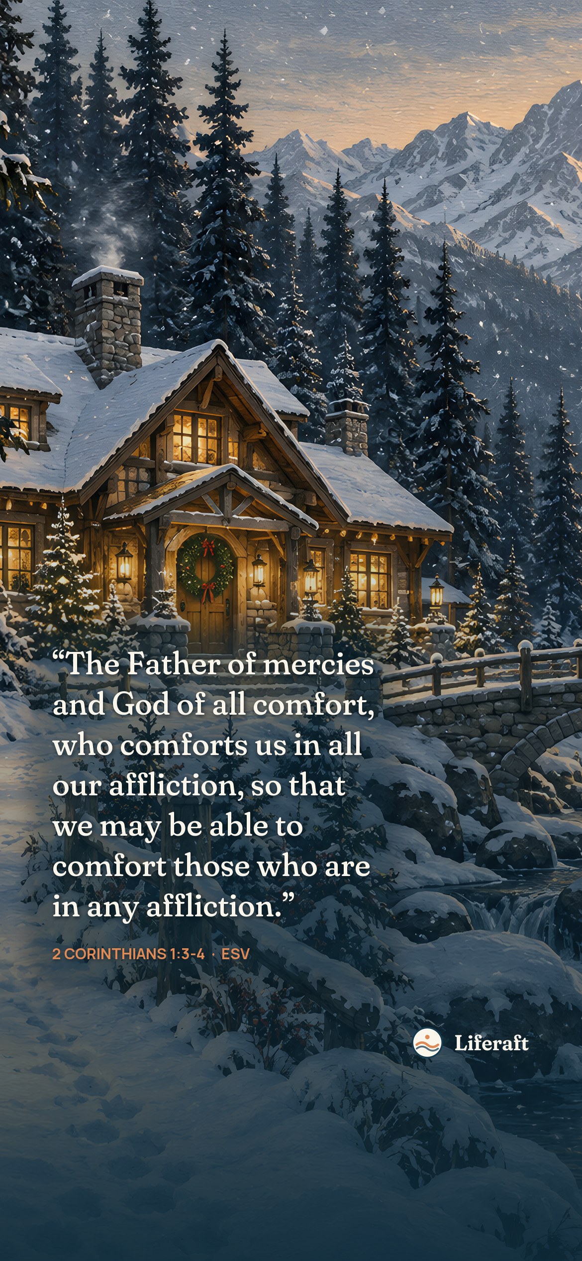 Home for the holidays, with 2 Corinthians 1:3-4
