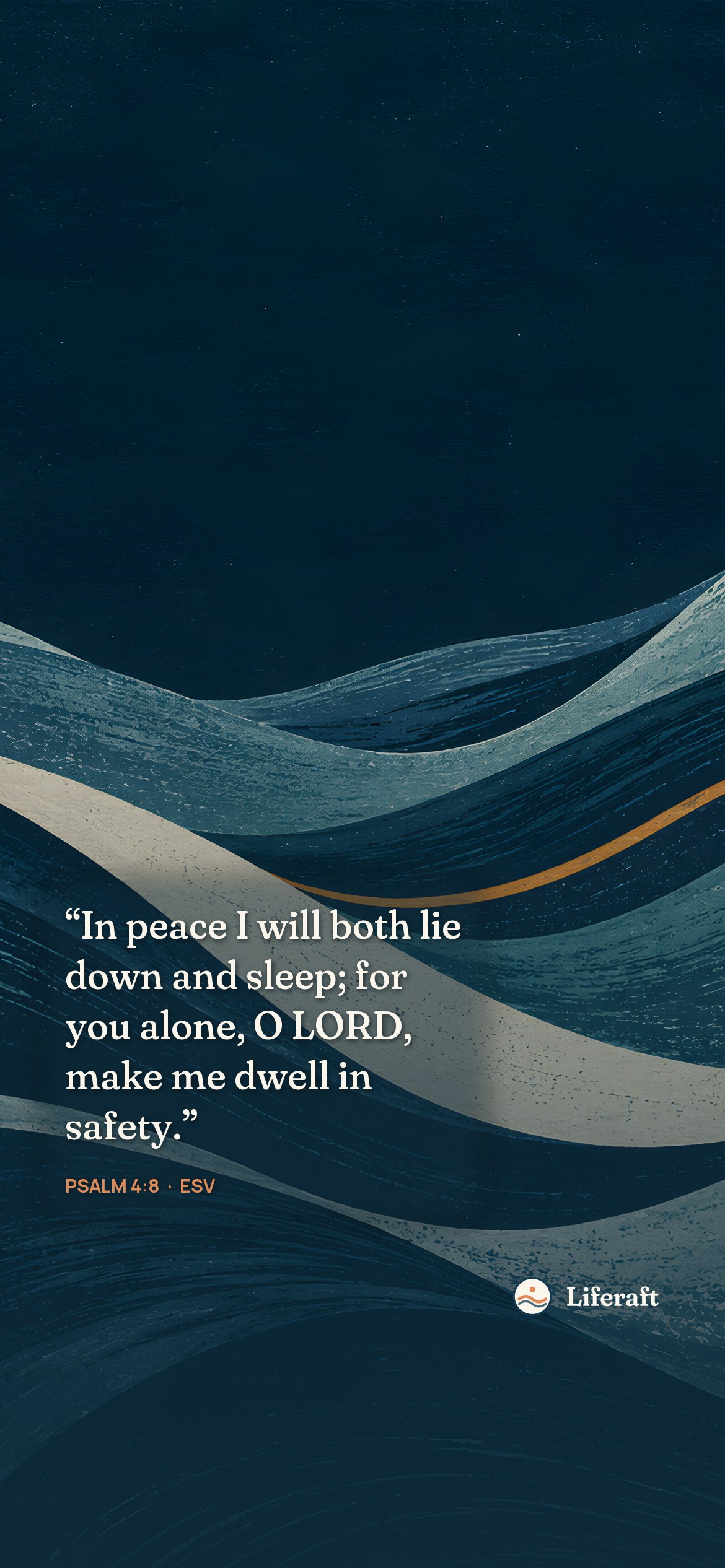 Rhythm of the deep, with Psalm 4:8